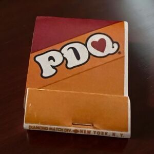 Unused, Unstruck Vintage PDQ Gas Station Matchbook  RARE Unique Find